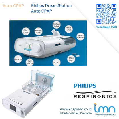 Philips DreamStation Auto CPAP+ResMed AirFit P30i Nasal Pillow Mask