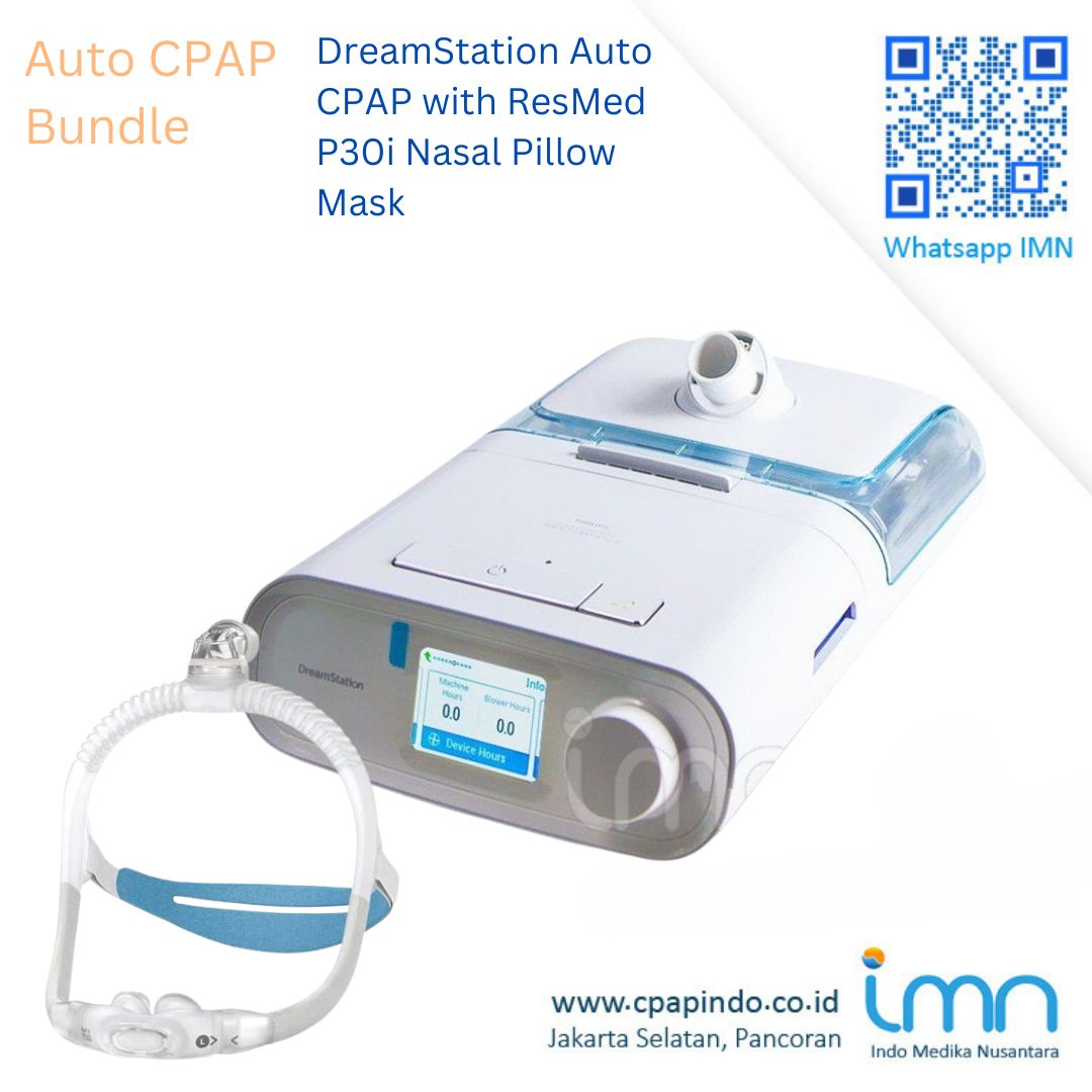 Philips DreamStation Auto CPAP+ResMed AirFit P30i Nasal Pillow Mask