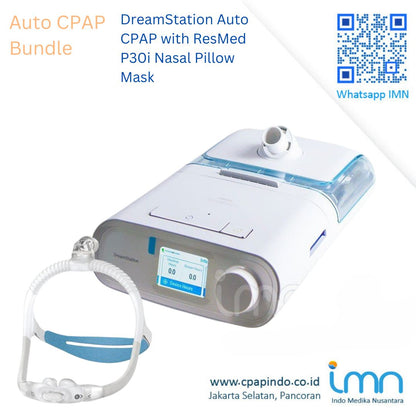 Philips DreamStation Auto CPAP+ResMed AirFit P30i Nasal Pillow Mask
