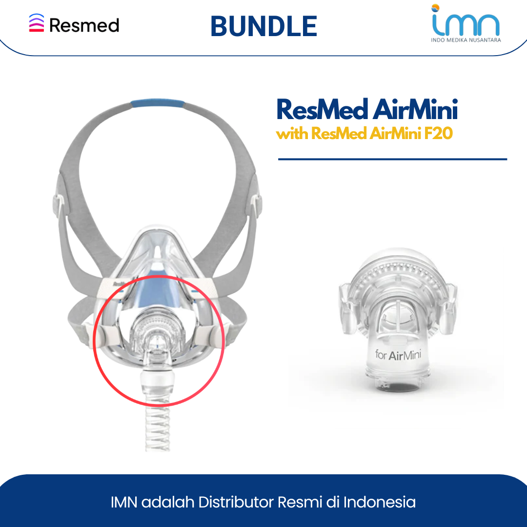 Resmed Airmini AutoTravel CPAP w/ F20 Full Face Mask