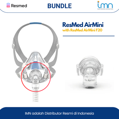 Resmed Airmini AutoTravel CPAP w/ F20 Full Face Mask