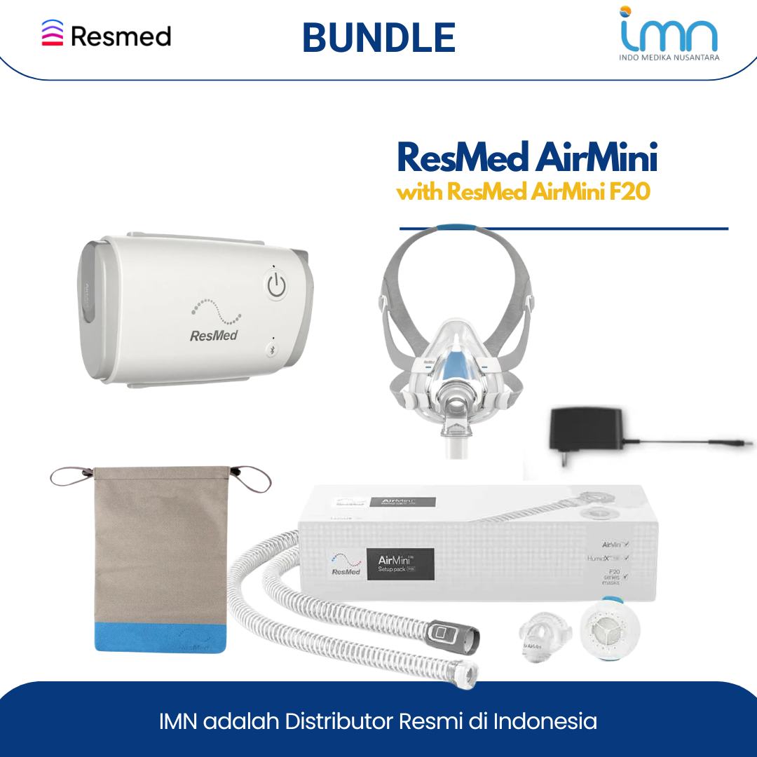 Resmed Airmini AutoTravel CPAP w/ F20 Full Face Mask