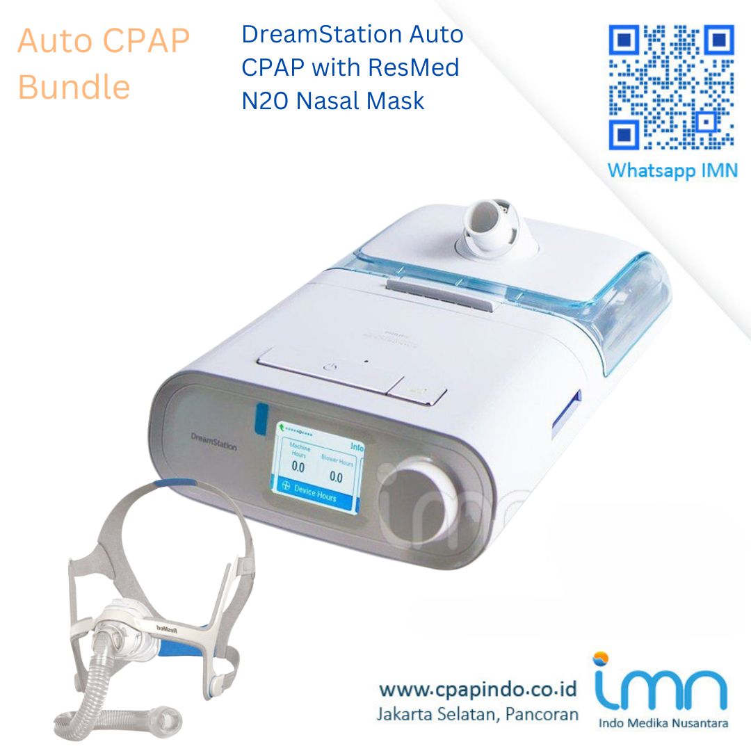 Philips DreamStation Auto CPAP+ResMed AirFit N20 Nasal Mask