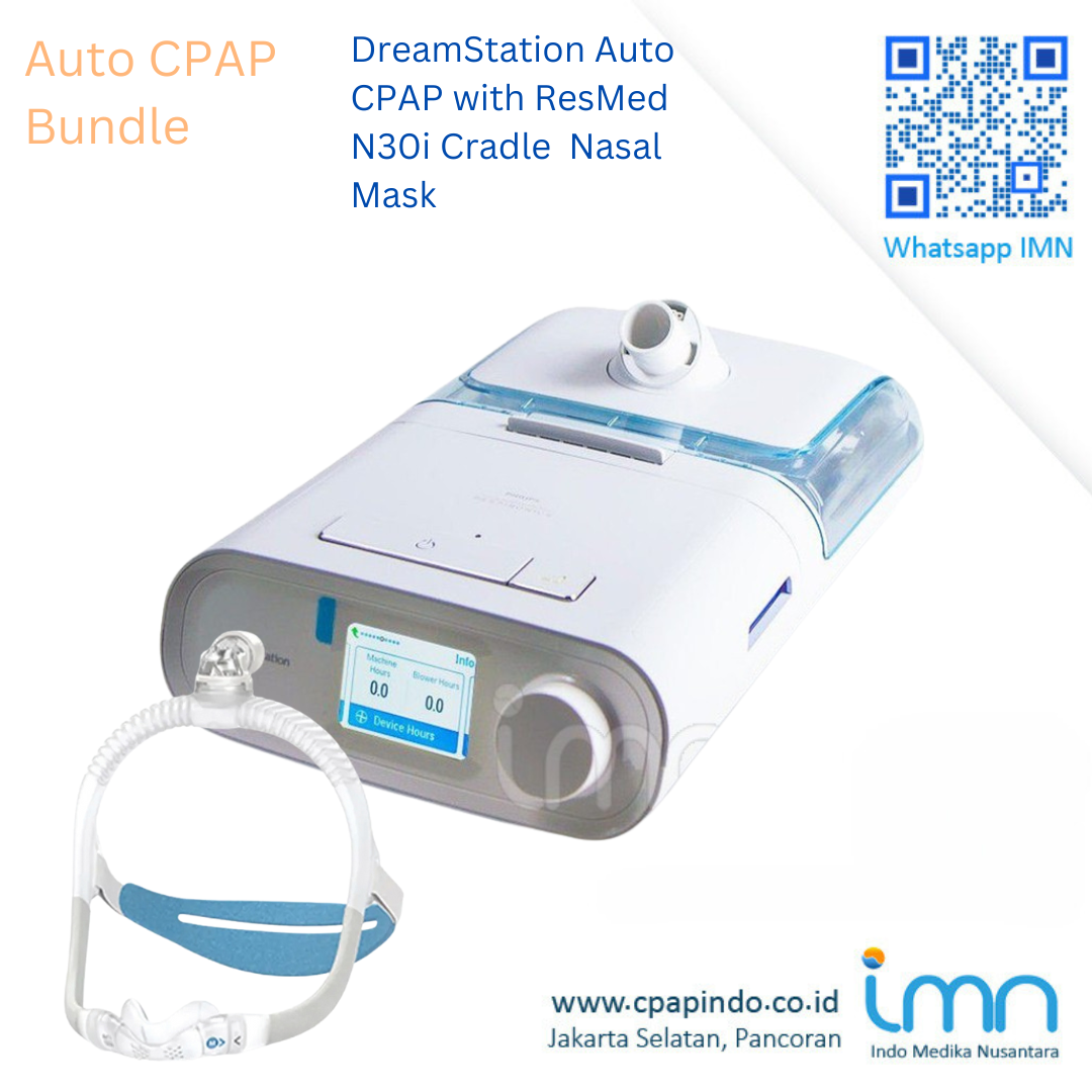 Philips DreamStation Auto CPAP+ResMed AirFit N30i Cradle Nasal Mask