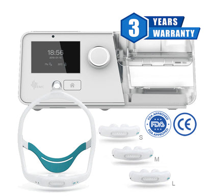 BMC G3 B25A Auto BiPAP + BMC P6S Nasal Pillow Mask