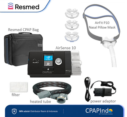 Resmed AirSense10+AirFit P10 Nasal Pillow Mask
