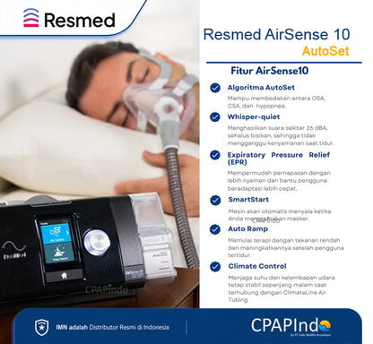 Resmed AirSense10 AutoSet + AirFit N20 Classic Nasal Mask