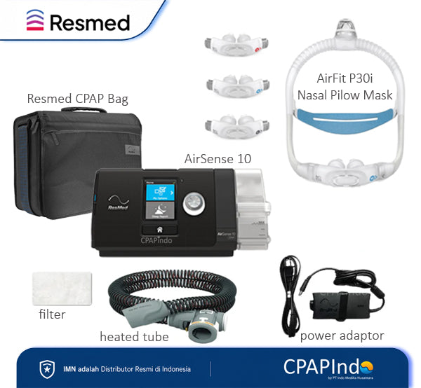 Resmed AirSense10 + AirFit P30i Nasal Pillow Mask