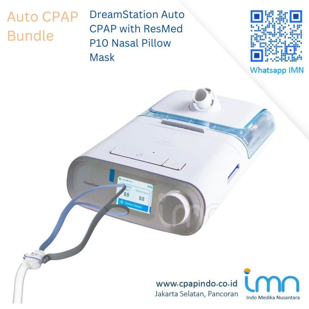 Philips DreamStation Auto CPAP+ResMed AirFit P10 Nasal Pillow Mask