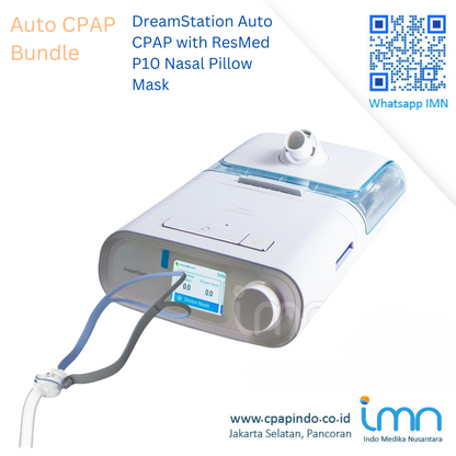Philips DreamStation Auto CPAP+ResMed AirFit P10 Nasal Pillow Mask