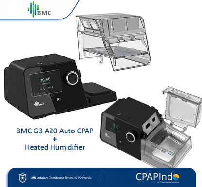 BMC G3 A20 Auto CPAP + BMC P6s Nasal Pillow Mask