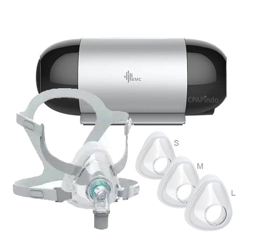 BMC M1 Mini Travel Auto CPAP + BMC F5A+ Full Face Mask