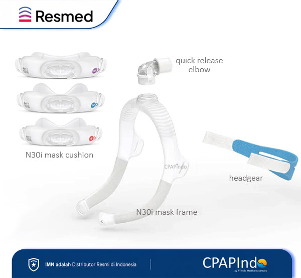 Resmed AirFit N30i Pergantian Bagian Masker