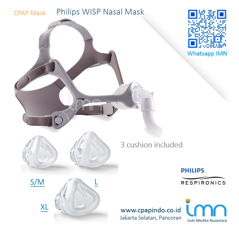 Philips DreamStation Auto CPAP+Philips WISP Nasal Mask With Fabric Frame