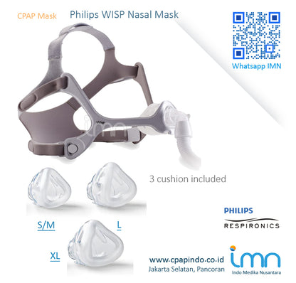 Philips DreamStation Auto CPAP+Philips WISP Nasal Mask With Fabric Frame