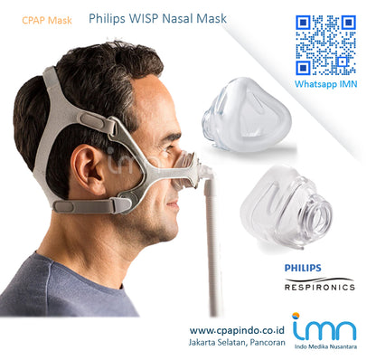 Philips DreamStation Auto CPAP+Philips WISP Nasal Mask With Fabric Frame