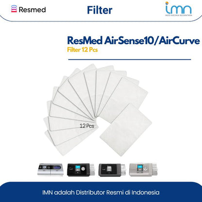 Resmed S9/Air10 Hypoallergenic filters 12pcs