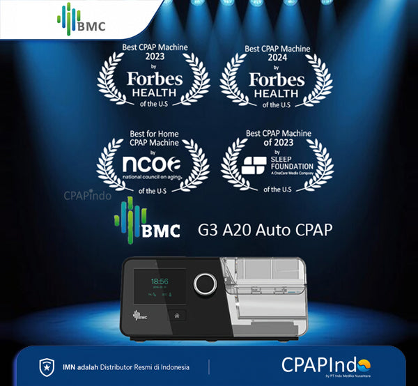 BMC G3 A20 Auto CPAP + BMC P6s Nasal Pillow Mask